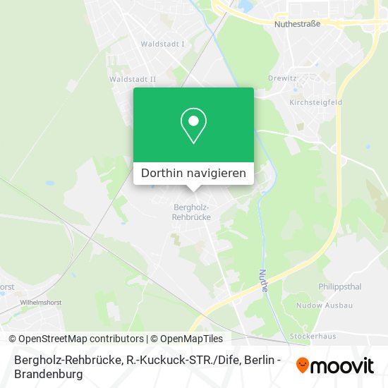 Bergholz-Rehbrücke, R.-Kuckuck-STR. / Dife Karte
