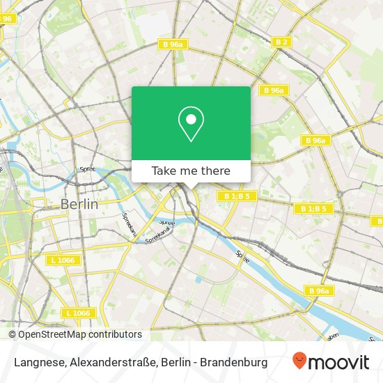 Langnese, Alexanderstraße Karte