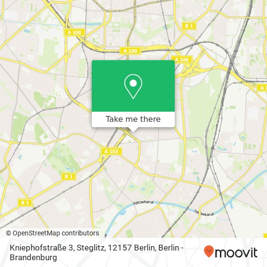 Kniephofstraße 3, Steglitz, 12157 Berlin Karte