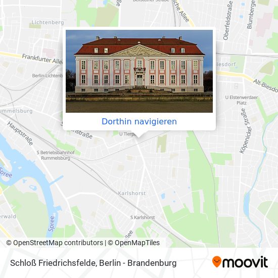 Schloß Friedrichsfelde Karte