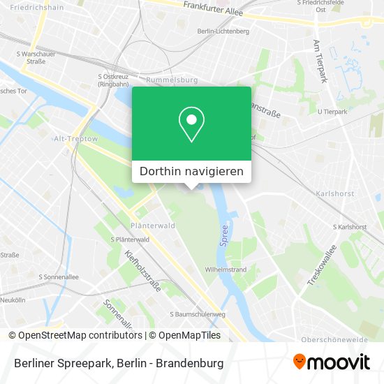 Berliner Spreepark Karte