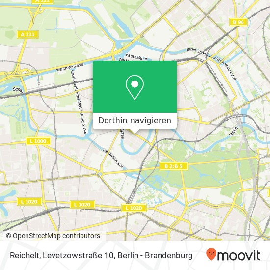 Reichelt, Levetzowstraße 10 Karte