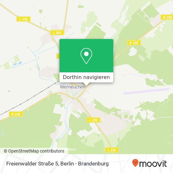 Freienwalder Straße 5, 16356 Werneuchen Karte