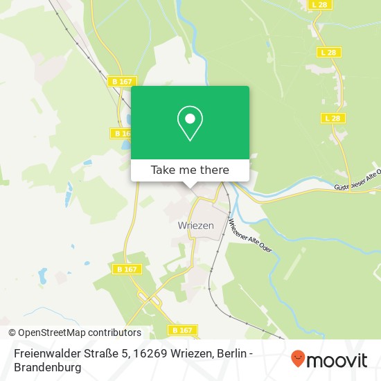 Freienwalder Straße 5, 16269 Wriezen Karte