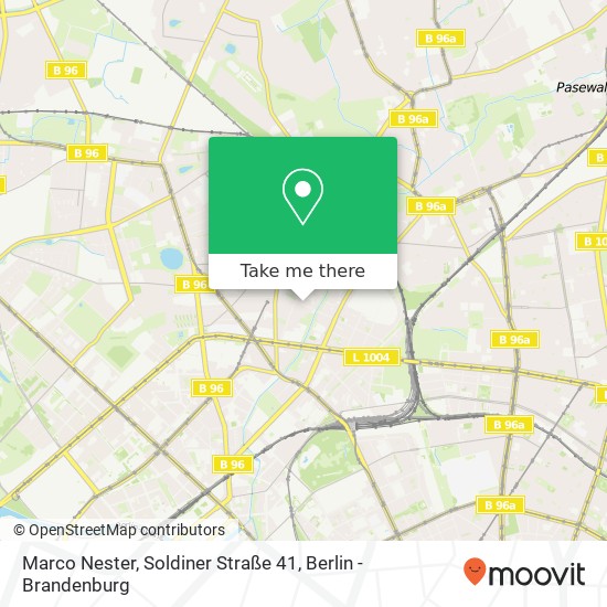 Marco Nester, Soldiner Straße 41 Karte