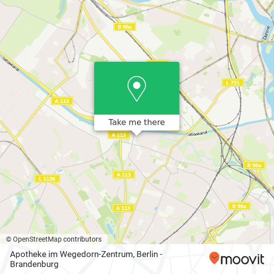 Apotheke im Wegedorn-Zentrum Karte