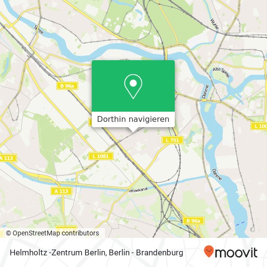 Helmholtz -Zentrum Berlin Karte