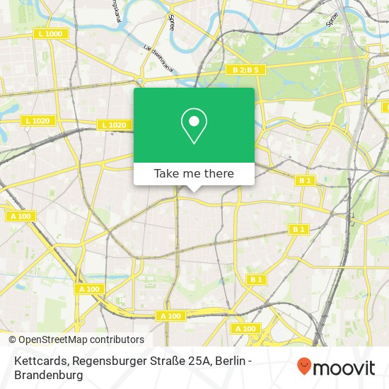 Kettcards, Regensburger Straße 25A Karte