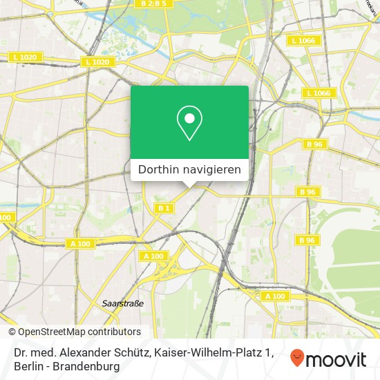 Dr. med. Alexander Schütz, Kaiser-Wilhelm-Platz 1 Karte
