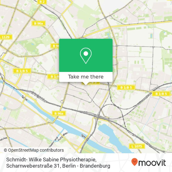 Schmidt- Wilke Sabine Physiotherapie, Scharnweberstraße 31 Karte