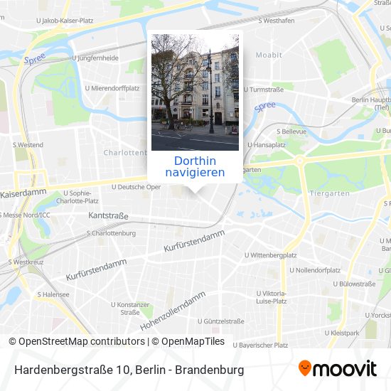 Hardenbergstraße 10 Karte