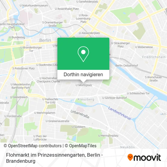 Flohmarkt im Prinzessinnengarten Karte