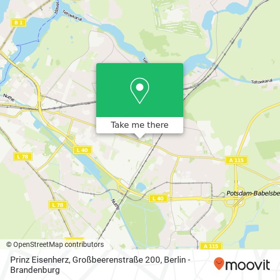 Prinz Eisenherz, Großbeerenstraße 200 Karte