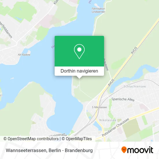 Wannseeterrassen Karte