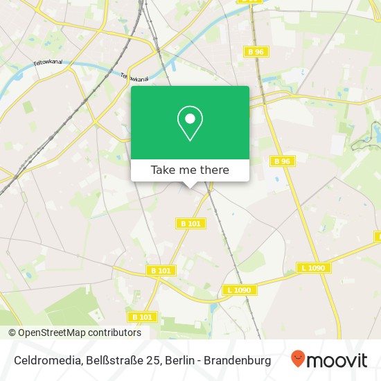 Celdromedia, Belßstraße 25 Karte