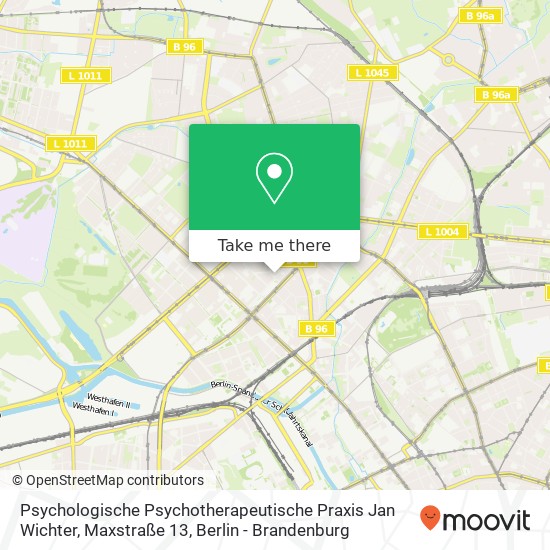 Psychologische Psychotherapeutische Praxis Jan Wichter, Maxstraße 13 Karte