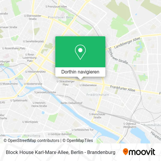 Block House Karl-Marx-Allee Karte