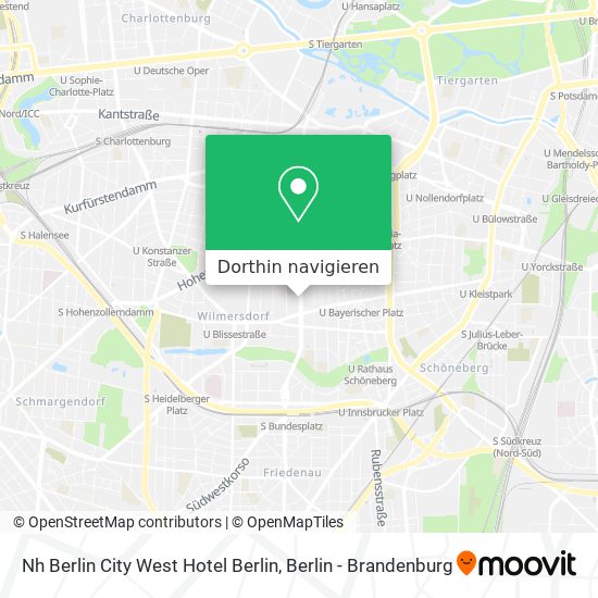 Nh Berlin City West Hotel Berlin Karte