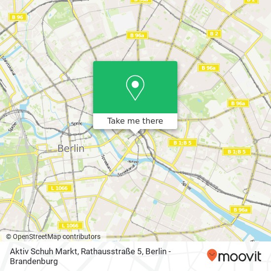 Aktiv Schuh Markt, Rathausstraße 5 Karte