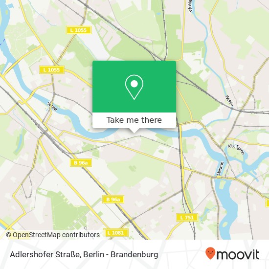 Adlershofer Straße, Niederschöneweide, 12439 Berlin Karte