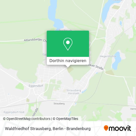 Waldfriedhof Strausberg Karte