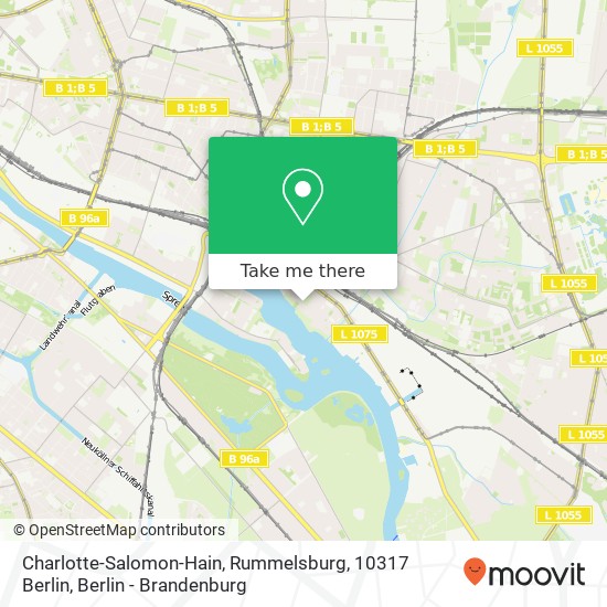 Charlotte-Salomon-Hain, Rummelsburg, 10317 Berlin Karte