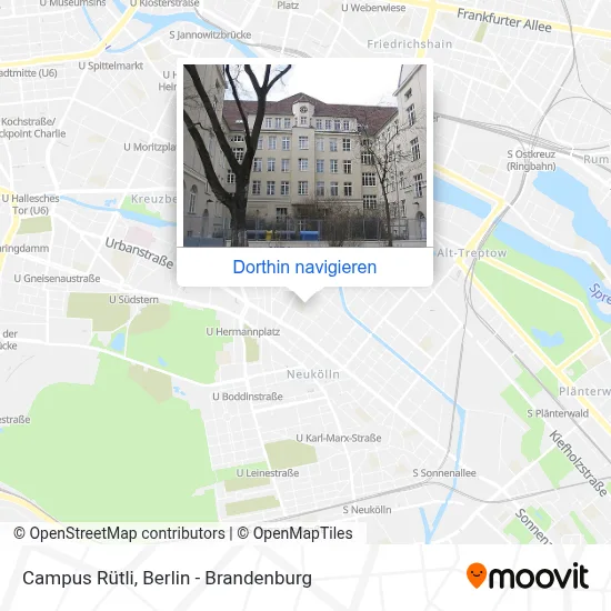 Campus Rütli Karte