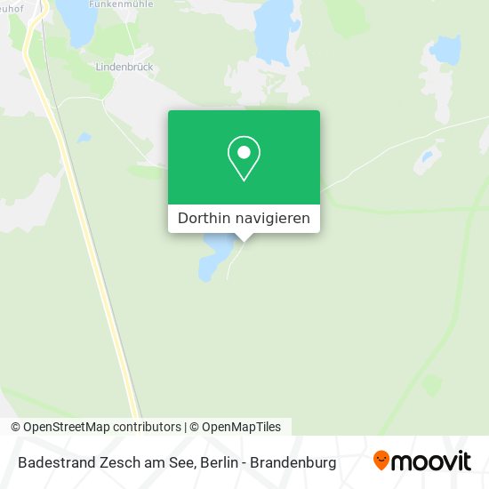 Badestrand Zesch am See Karte