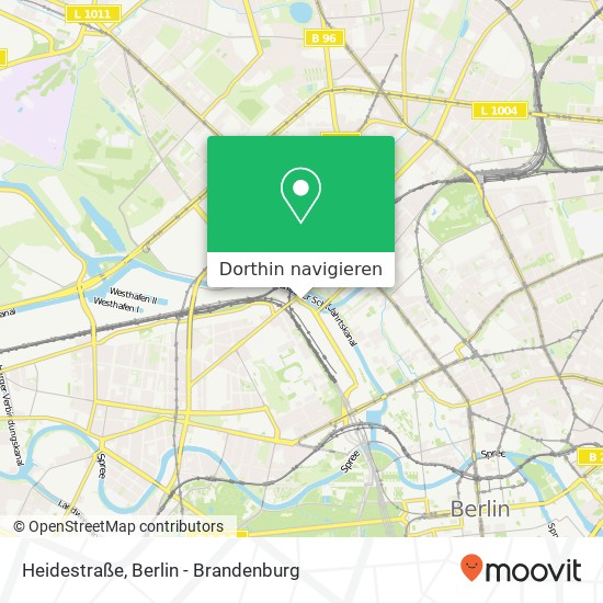 Heidestraße, Moabit, 10557 Berlin Karte