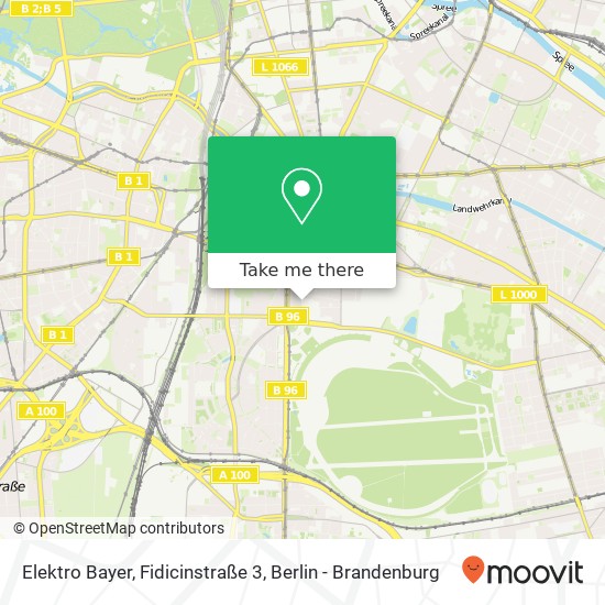 Elektro Bayer, Fidicinstraße 3 Karte