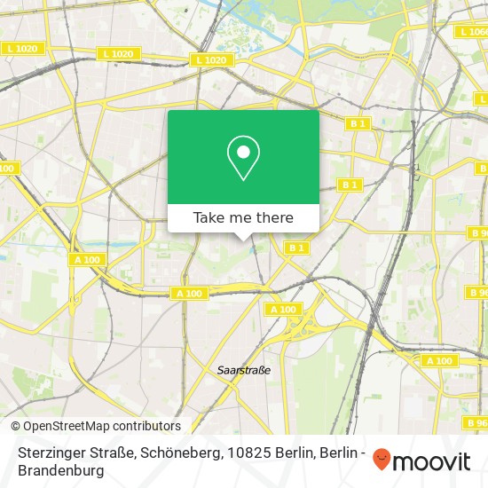 Sterzinger Straße, Schöneberg, 10825 Berlin Karte