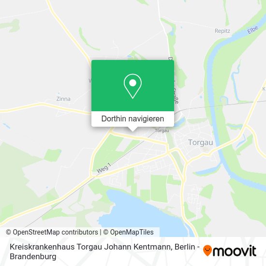 Kreiskrankenhaus Torgau Johann Kentmann Karte