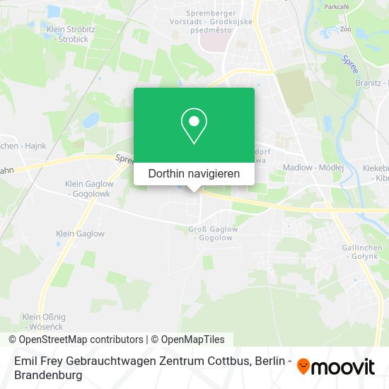 Emil Frey Gebrauchtwagen Zentrum Cottbus Karte