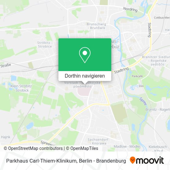 Parkhaus Carl-Thiem-Klinikum Karte