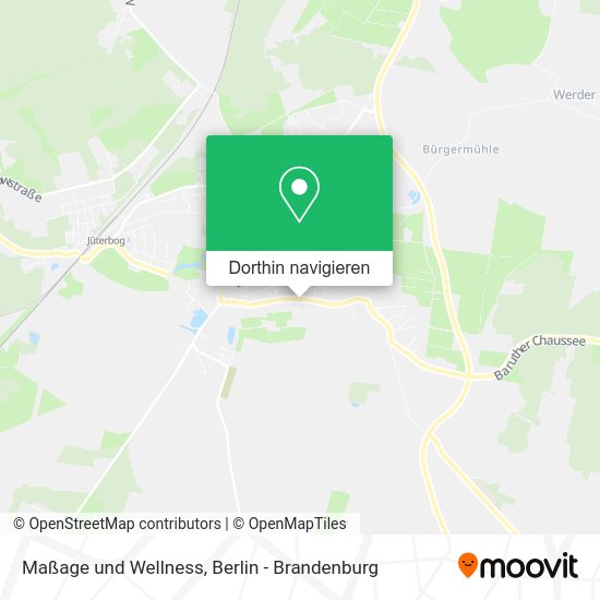 Maßage und Wellness Karte