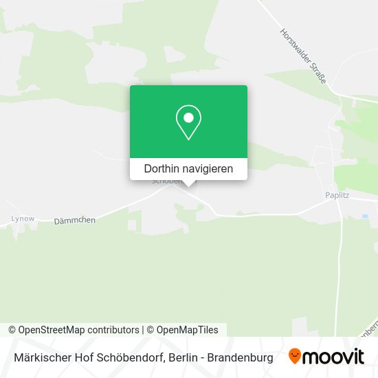 Märkischer Hof Schöbendorf Karte