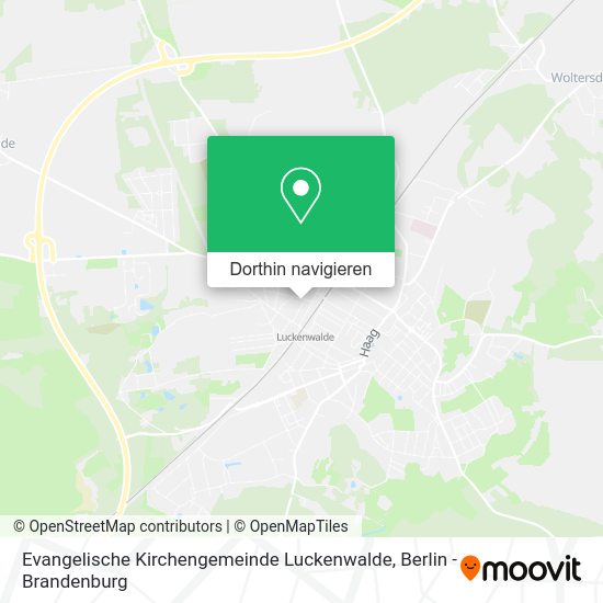 Evangelische Kirchengemeinde Luckenwalde Karte