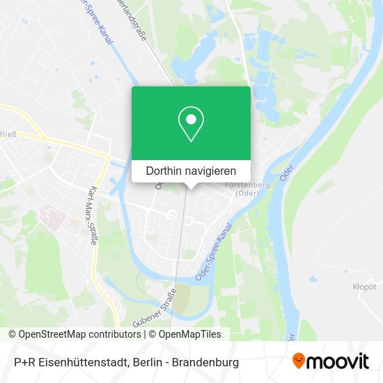 P+R Eisenhüttenstadt Karte