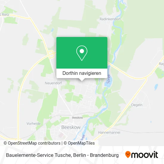 Bauelemente-Service Tusche Karte