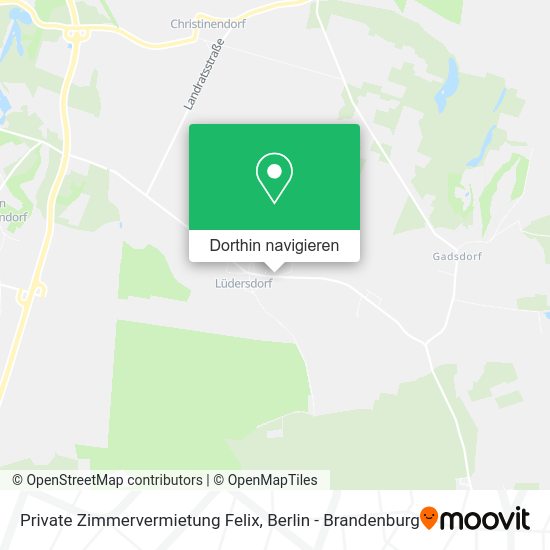 Private Zimmervermietung Felix Karte