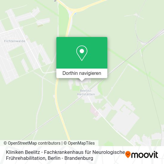Kliniken Beelitz - Fachkrankenhaus für Neurologische Frührehabilitation Karte