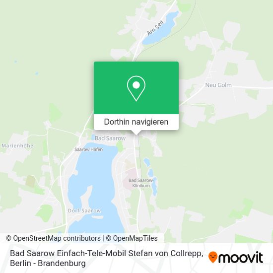 Bad Saarow Einfach-Tele-Mobil Stefan von Collrepp Karte