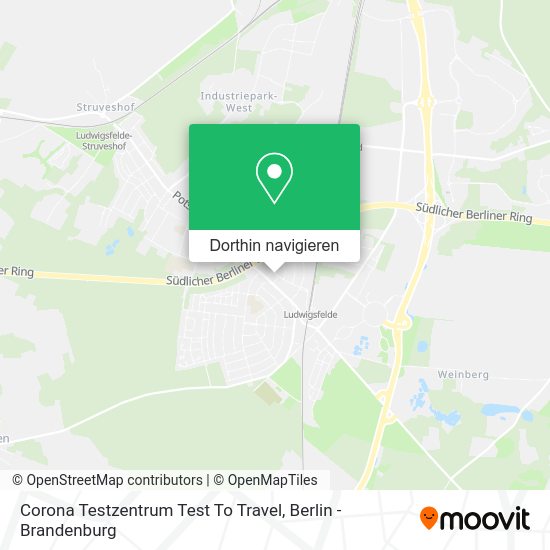 Corona Testzentrum Test To Travel Karte