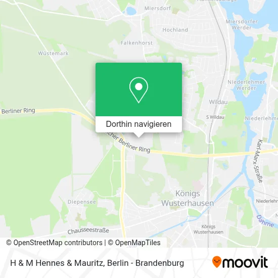 H & M Hennes & Mauritz Karte