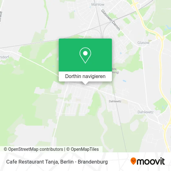 Cafe Restaurant Tanja Karte