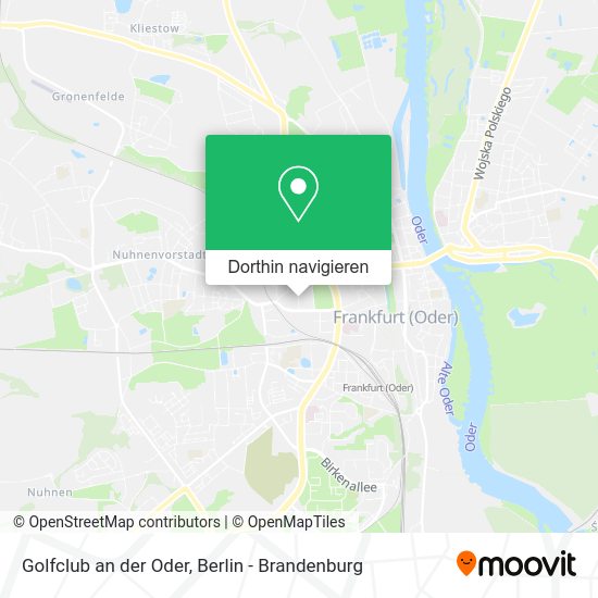 Golfclub an der Oder Karte