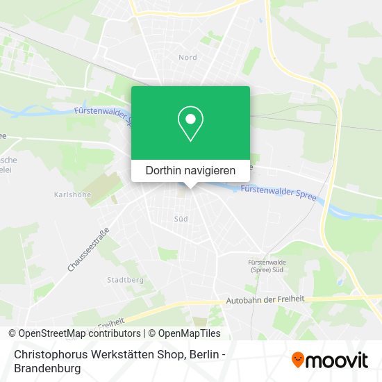Christophorus Werkstätten Shop Karte