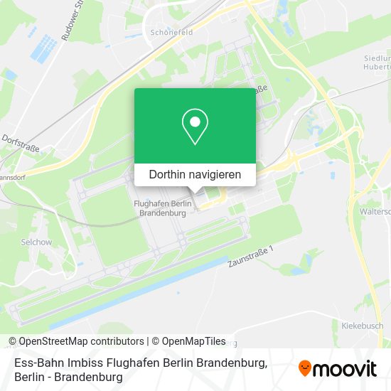 Ess-Bahn Imbiss Flughafen Berlin Brandenburg Karte