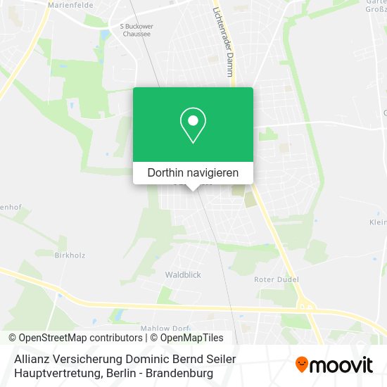 Allianz Versicherung Dominic Bernd Seiler Hauptvertretung Karte
