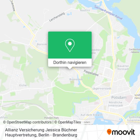 Allianz Versicherung Jessica Büchner Hauptvertretung Karte